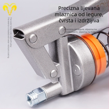 Ručna pumpa za mast s prozirnom cijevi, dvostruki klip i lančani tip