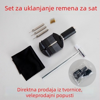 11-dijelni set alata za popravak satova, podešavanje remena i rastavljanje karika