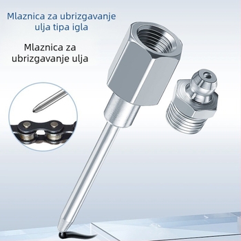 Igličasti vrh za mazivo, plosna glava pištolja za mazivo, pneumatski pištolj za mazivo s mlaznicom visokog tlaka