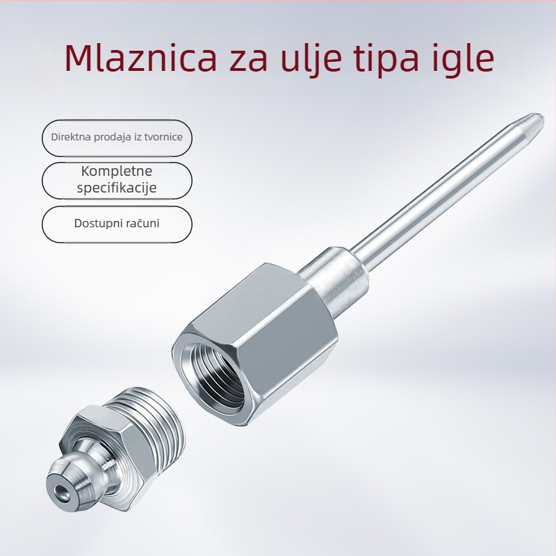 Igličasta mlaznica za podmazivanje - visokotlačna igla za ubrizgavanje ulja, mehanička zupčasta igla, produljena mlaznica za mast, pribor za pištolj za podmazivanje