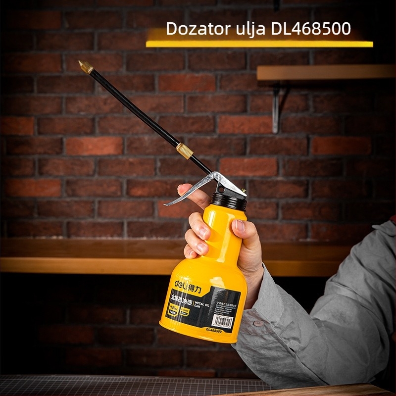 Deli metalni pištolj za mazivo DL468500 – 500 ml, crijevo