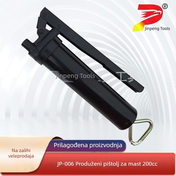 Jinpeng JP-006 Prošireni pištolj za mazivo, ručni, aluminijska legura, duljina 255 mm, radni tlak 120–6000 PSI