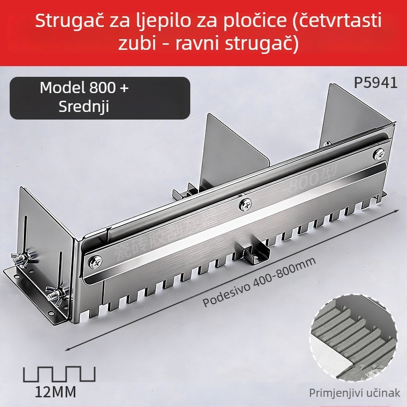 Novi model integrirane škrabice za fuge od nehrđajućeg čelika, debeli i proširivi višenamjenski alat za fuge pločica