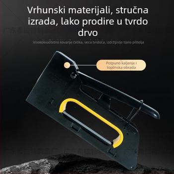 Visokokvalitetan ručni pištolj za spajanje (kapice), elektroforezni model, kompaktan zahvat, model 1008F; pogodan za reklamu, sprej boje, drvodjelstvo, dekoraciju i kućnu uporabu