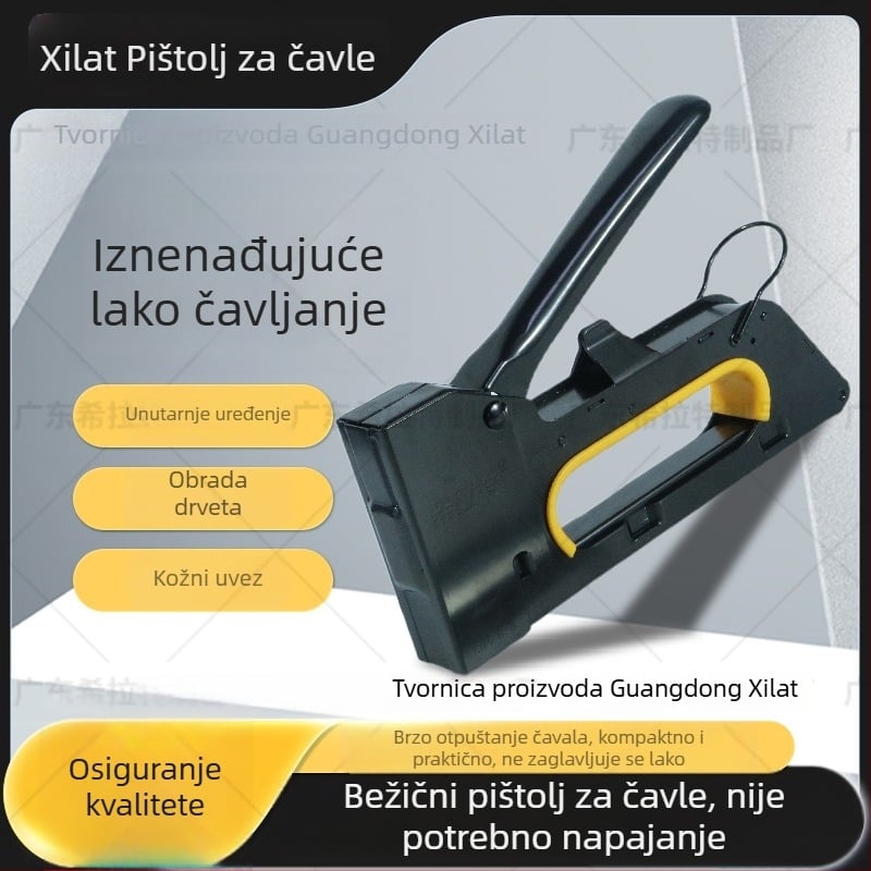 Visokokvalitetan ručni pištolj za spajanje (kapice), elektroforezni model, kompaktan zahvat, model 1008F; pogodan za reklamu, sprej boje, drvodjelstvo, dekoraciju i kućnu uporabu