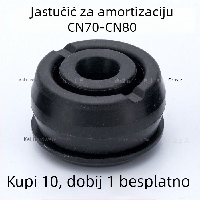 Meite pneumatska sponkovača s jastučićem za ublažavanje i gumom – dodaci