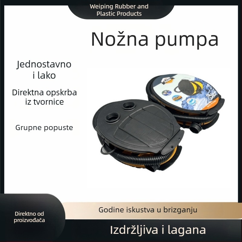 Nožna pumpa za napuhivanje madraca, višefunkcionalna
