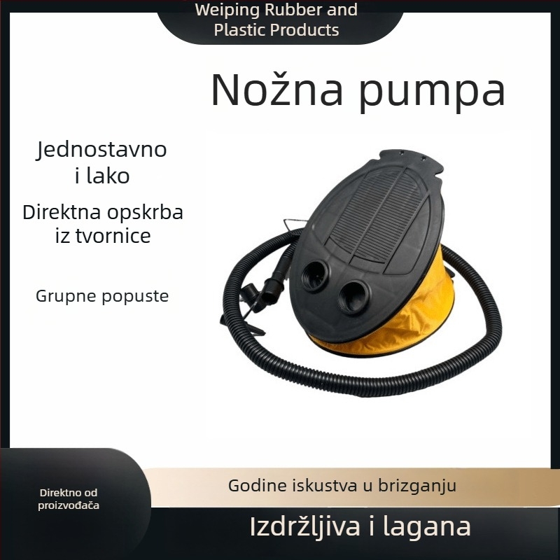 Nožna pumpa za napuhivanje madraca, višefunkcionalna