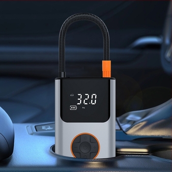 Che Zhiku Prijenosna mini pumpa za bicikle — električna pumpa s ručnim bežičnim punjenjem i digitalnim zaslonom, pogodna za automobil i dom