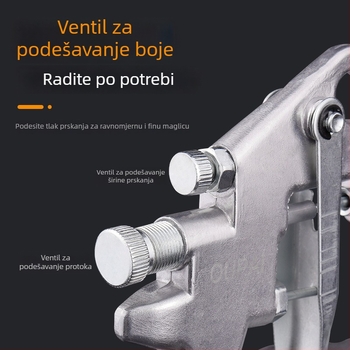 Pneumatski pištolj za prskanje boje, kompaktni prskalnik, latex boja, visoka atomizacija, namještaj, boja za automobile i zidove