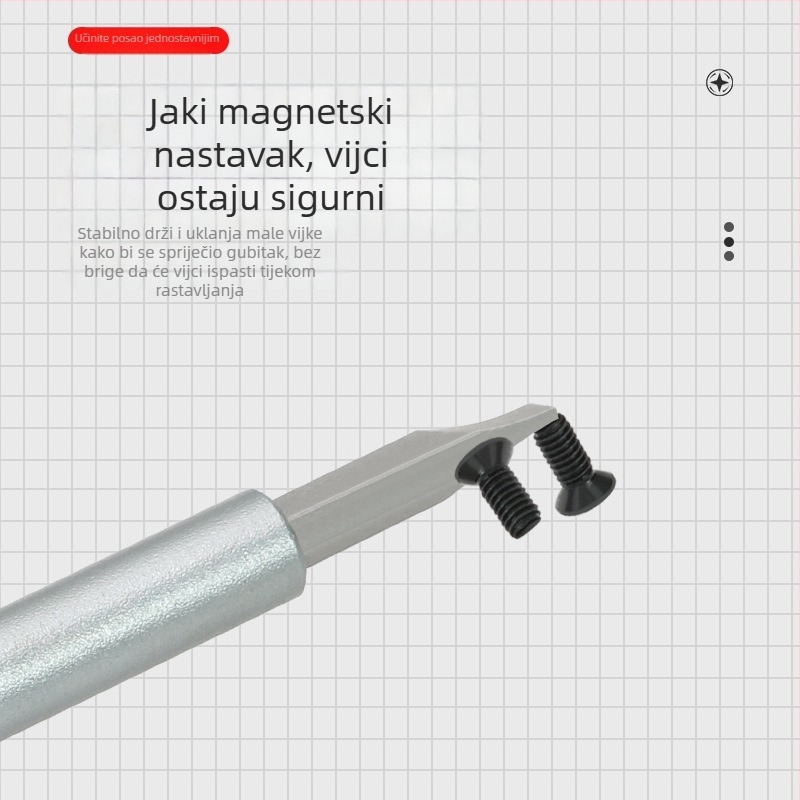 56-dijelni ručni set odvijača za kućanstvo s križnim i U-oblikovanim bitovima te posebnih bitova