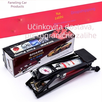 Prijenosna pedalna pumpa za bicikl visoki tlak – univerzalna pumpa za bicikl, automobil, električno vozilo i motocikl