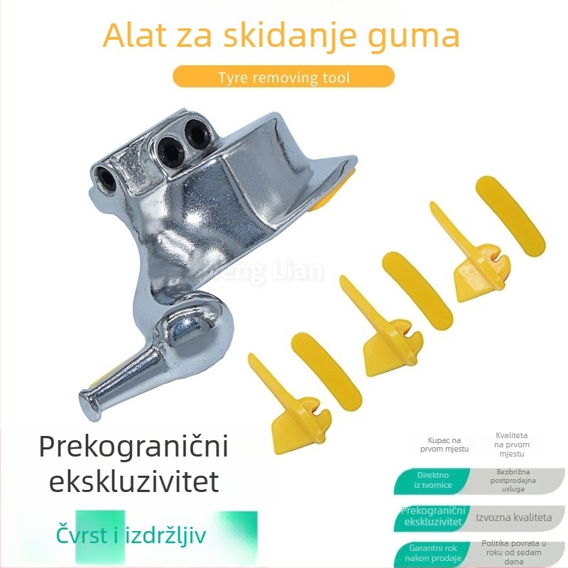 Alat za demontažu guma s 28 mm glavom i tri seta zaštitnih jastučića za demontažu ležajeva, za auto popravak.