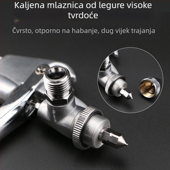 Muzi K3 pneumatski pištolj za bojenje, gravitacijsko napajanje, izdržljiv, mlaznica 0,5 mm