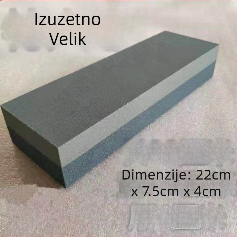 Kuhinjski kamen za oštrenje noževa — prirodni uljni kamen za grubo i fino naoštrenje, višenamjenski, ekstra veliki