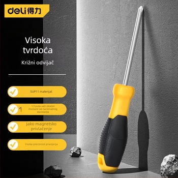 Industrijski magnetski set odvijača s Phillips i ravnim vrhovima, Cr-V čelik
