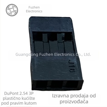 DuPont 2,54 mm, 3‑pin pravokutni konektor s gumastim kućištem, nylon bez halogena