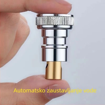 Spoj za perilicu rublja s automatskim zatvaranjem vode