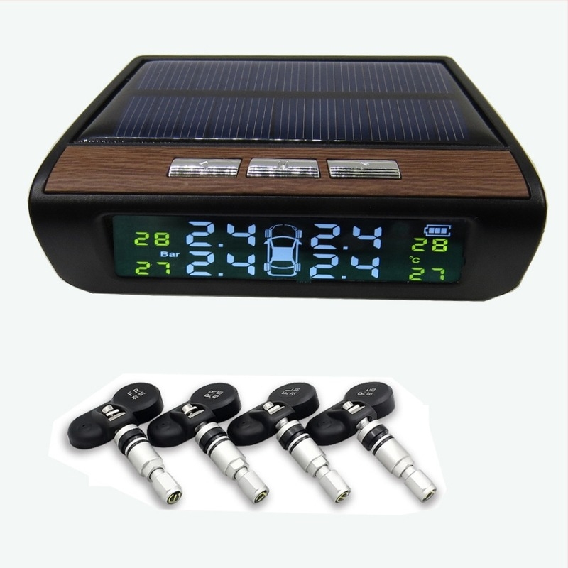 Solarni bežični TPMS monitor tlaka u gumama s vanjskim senzorom