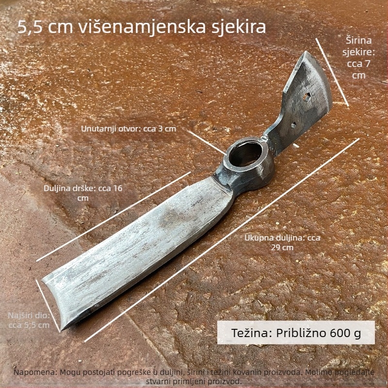 Višenamjenski alat za vrt: kopanje, piljenje drveta, prozračivanje tla, kopanje bambusovih izdanka, sadnja povrća, ribolov i berba cordyceps.