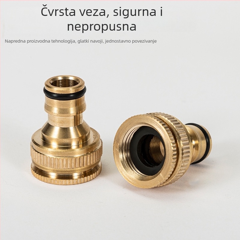 Bakreni spojnici za slavinu, tip nipple, 1/2 in i 3/4 in, unutarnji navoj, blister pakiranje