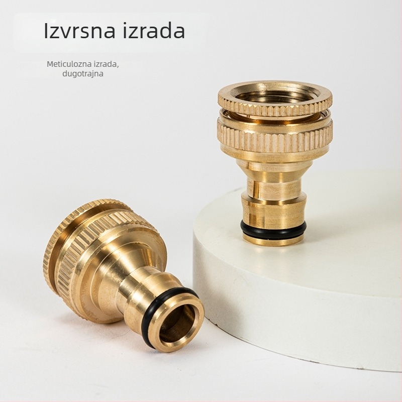Bakreni spojnici za slavinu, tip nipple, 1/2 in i 3/4 in, unutarnji navoj, blister pakiranje