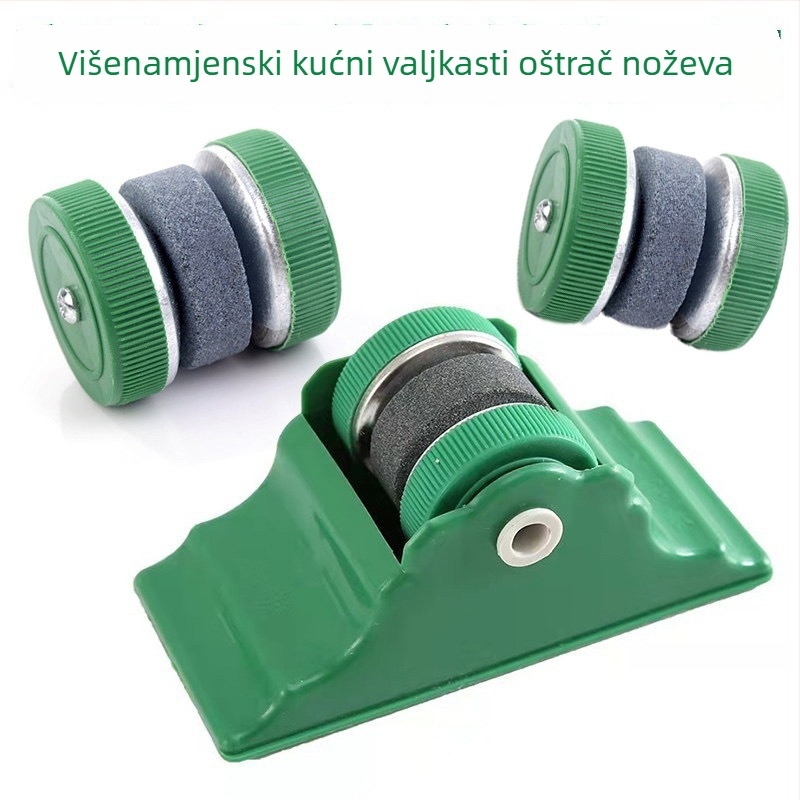Višenamjenski kućni oštrenjač noževa s postoljem, ručni, dvostrani nefritni kamen za oštrenje