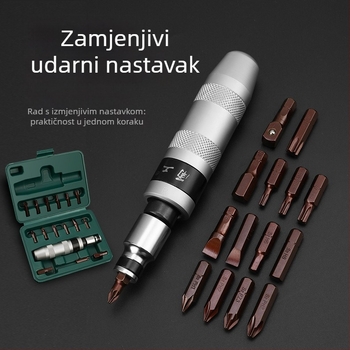 17-djelni set impakt odvijača s bitovima Phillips, ravnim, Torx i unutarnjim šesterokutima