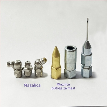 Set mlaznica za maslac M6, M8, M10 s plosnim vrhom za pištolj za maslac