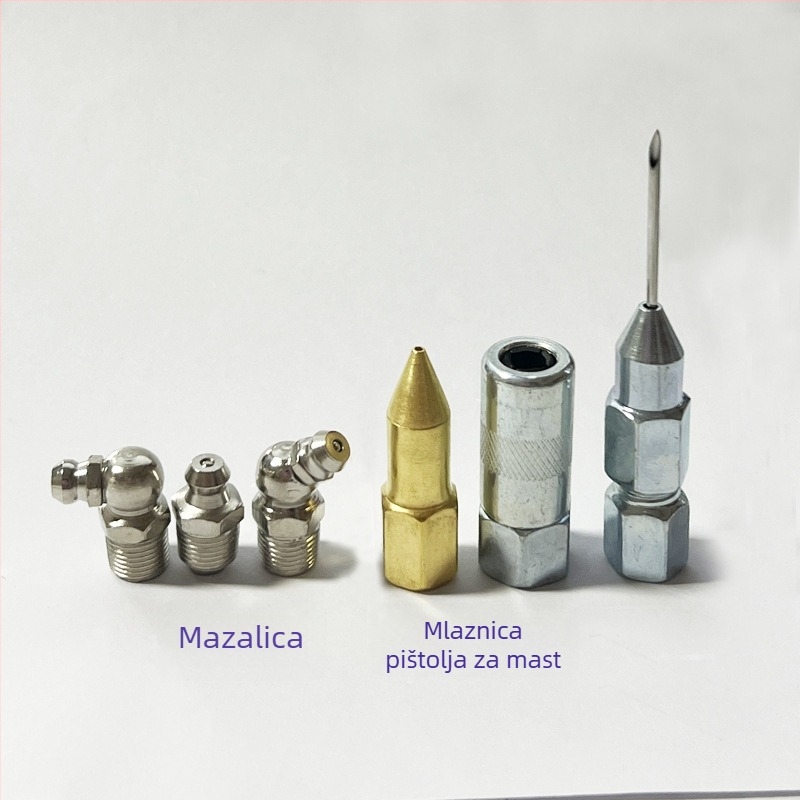 Set mlaznica za maslac M6, M8, M10 s plosnim vrhom za pištolj za maslac