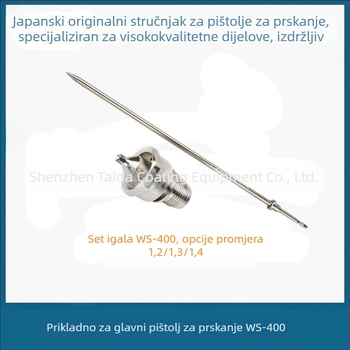 Mlaznica za pištolj za prskanje W-400 s kapom za atomizaciju WS-400, niski tlak, visoka atomizacija