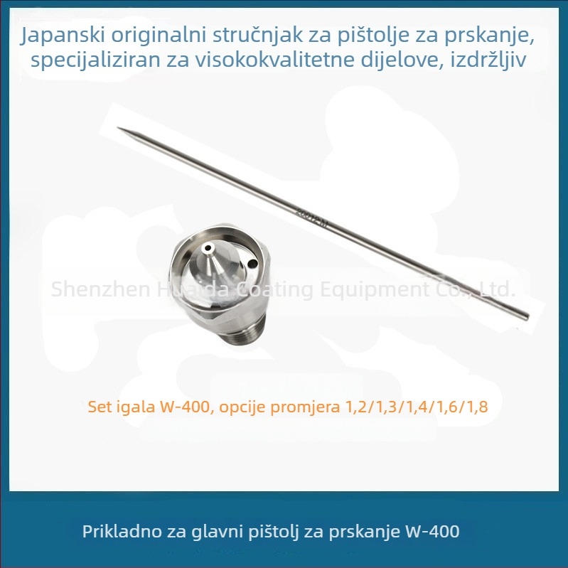 Mlaznica za pištolj za prskanje W-400 s kapom za atomizaciju WS-400, niski tlak, visoka atomizacija