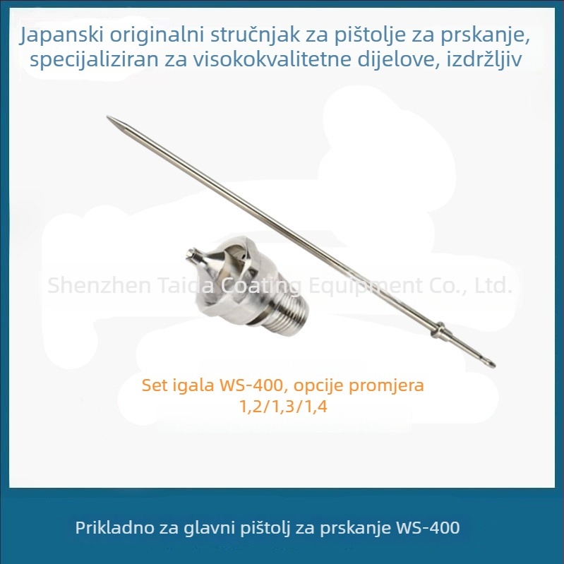 Mlaznica za pištolj za prskanje W-400 s kapom za atomizaciju WS-400, niski tlak, visoka atomizacija