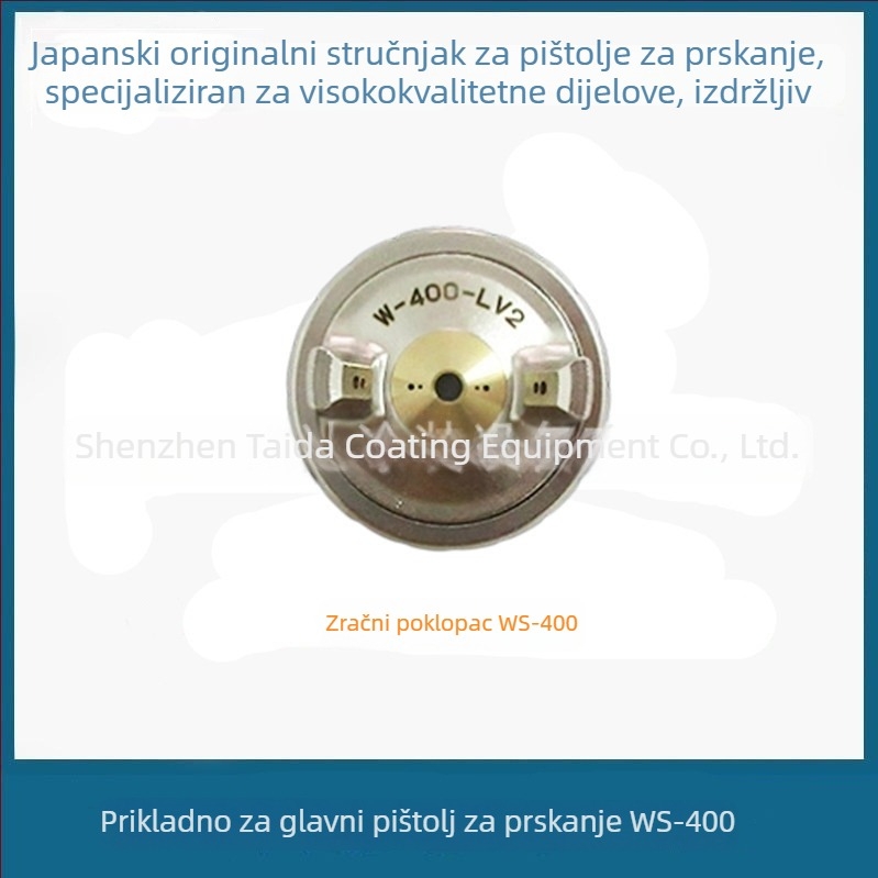 Mlaznica za pištolj za prskanje W-400 s kapom za atomizaciju WS-400, niski tlak, visoka atomizacija
