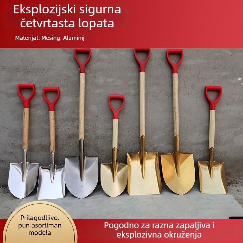 Lopata otporna na eksplozije od bakra, aluminijskog brona, berilijskog brona i mesinga