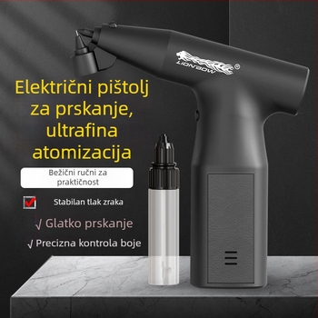 Punjački pištolj za prskanje s kompresorom zraka za unutrašnjost automobila, popravak felgi i nanošenje lateks boje