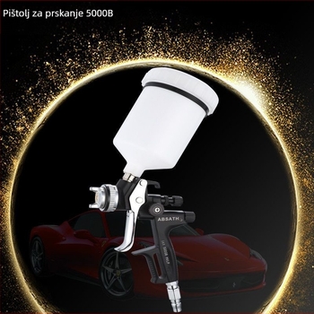 HVLP pištolj za lakiranje automobila 5000B, visoka atomizacija, niski tlak, ekološki, mlaznica 1,3 mm