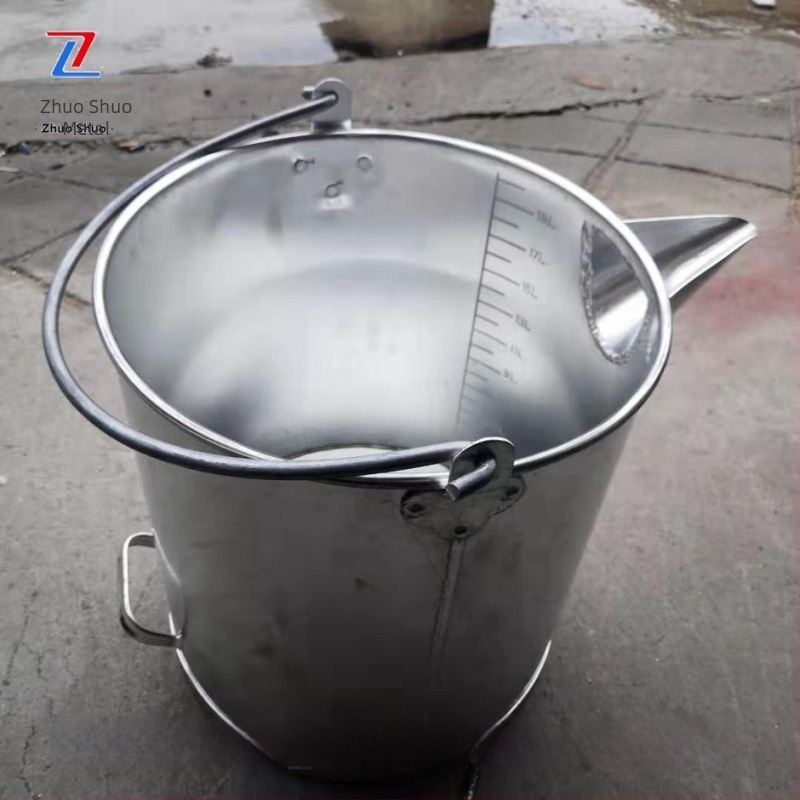 Aluminijski kofa otporna na eksplozije sa skalom i šiljastim izljevom, potpuno zavarena, za industriju nafte i petrohemije