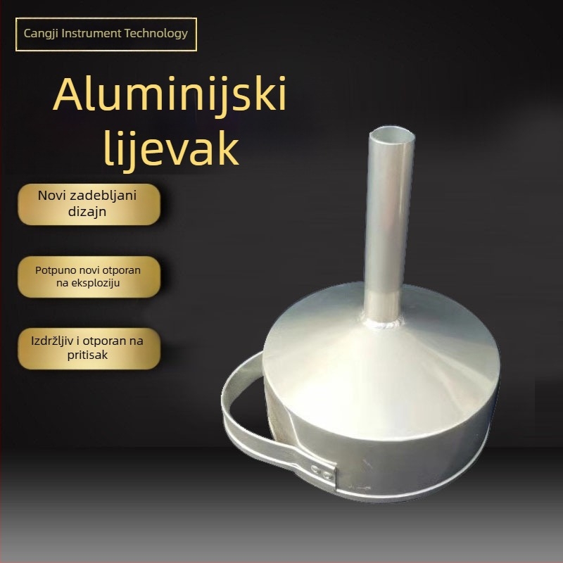 Aluminijski lijevak za cisternska vozila na pumpama – 200–250 mm, diesel i benzin
