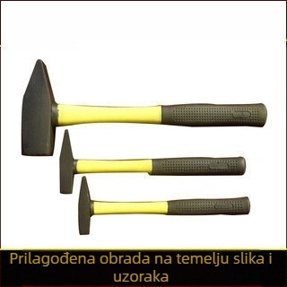 Kovani čekić za montažu s plastičnim premazom i drškom od vlaknastog vlakna, otporan na eksplozije
