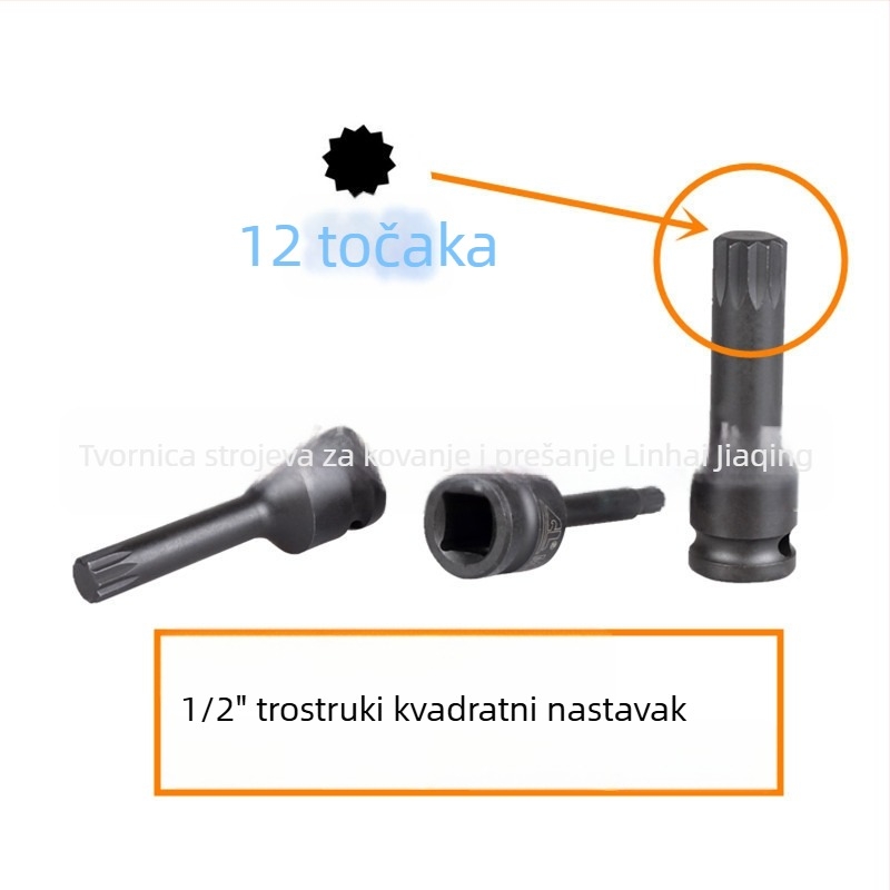 1/2 inčni CR-MO pneumatski set šesterokutnih utičnica, H-, M- i T-tipovi