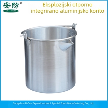 Eksplozijski otporan aluminijski bubanj s konusnim i ravnim tijelom, poklop, izlaz tipa duckbill, zgusnjen aluminijski spremnik goriva za vodu za gašenje na benzinskim postajama.