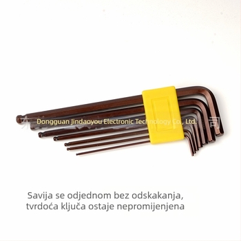7-dijelni set hex ključeva od legure S2, metrički 1,5–6 mm