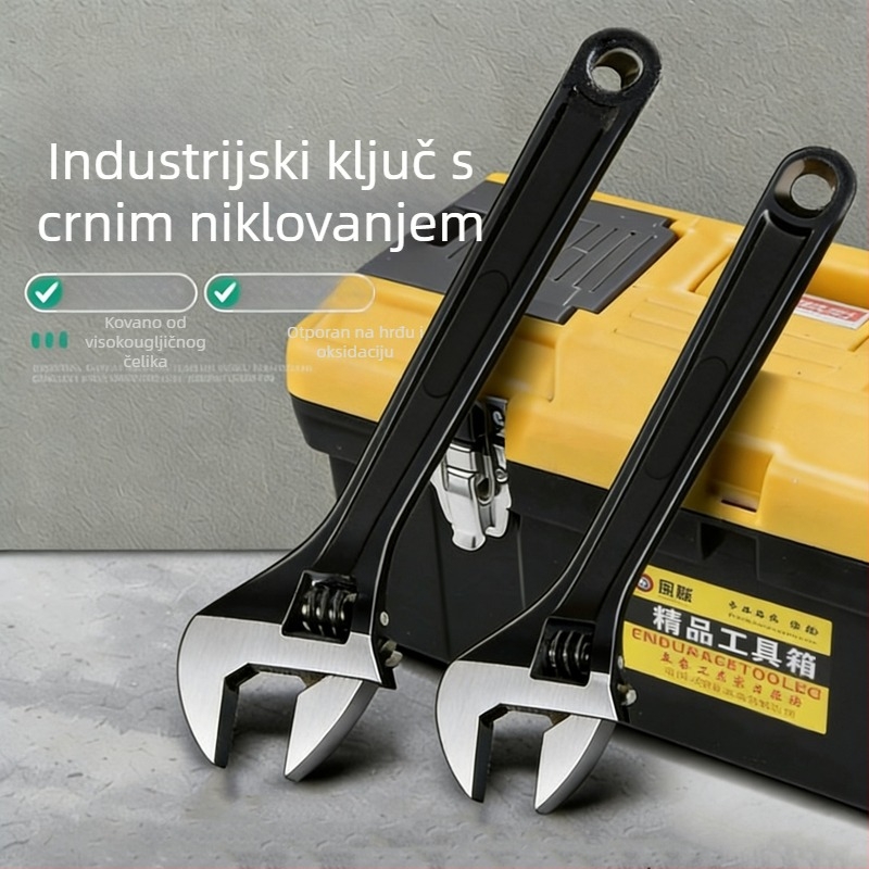 Set nikliranih podesivih ključeva za popravke automobila