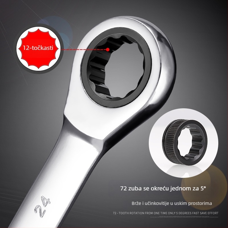 KEYCON Dvostrani ratchet ključ, Torx, dva smjera, poluautomatski set ključeva