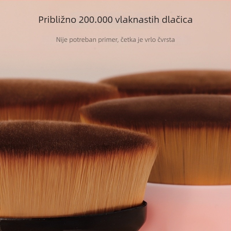 Kist za šminku broj 55, osmerokutni, velika četverokutna glava, niska apsorpcija pudera, prijenosna, mekana vlakna