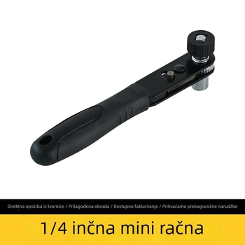 1/4-inčni mini ráčnički ključ s adapterom za bit
