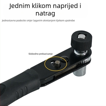 1/4-inčni mini ráčnički ključ s adapterom za bit