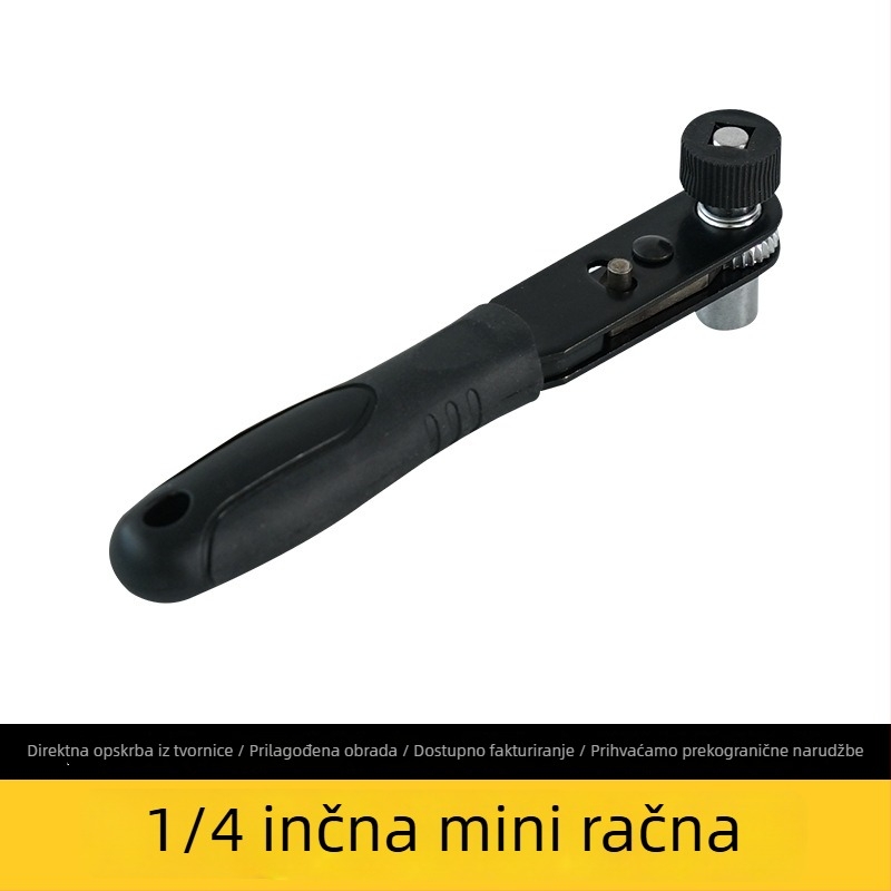 1/4-inčni mini ráčnički ključ s adapterom za bit