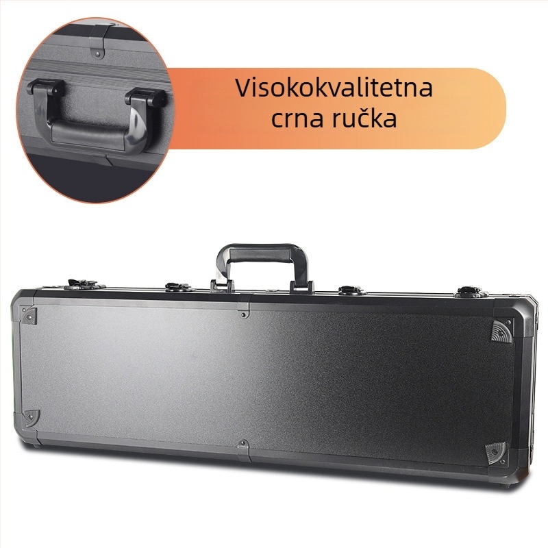 Proširena kutija za alate od aluminijske legure, prijenosna aluminijska kutija za instrumente i opremu, otporna na udarce zaštitna kutija, prilagodljiva aluminijska kutija
